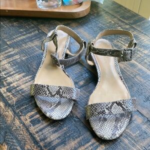 Snakeskin Patterned Women's Sandals